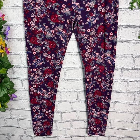 🌼3/$30🌼Lularoe Floral Printed One Size Leggings - Picture 9 of 14